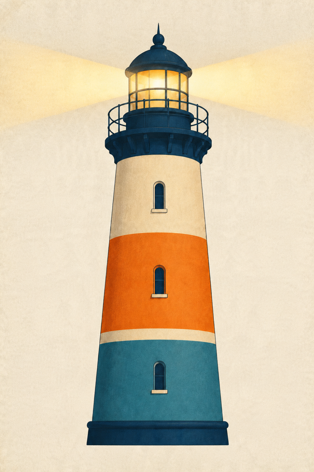 Illustrated lighthouse